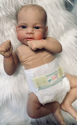 Bebé Reborn + chupetero y mordedor