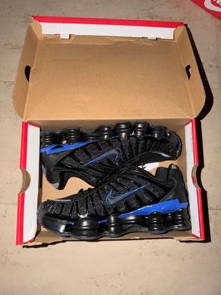 Nike Shox TL Negro y Azul talla 43