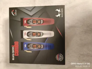 Máquina barbería Black Crows Combo 10.000 rpm