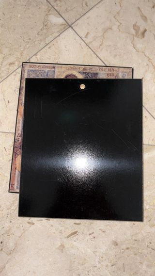 Quadro Trinità Sacra Legno Vetro