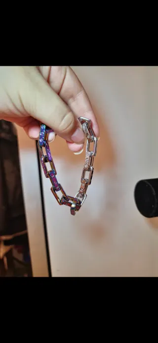 Pulsera acero Hombre Multicolor Plata