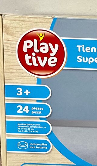 Supermercado de madera para niños