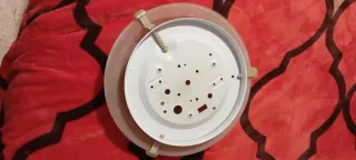 Lote de tres plafones de techo redondos blancos