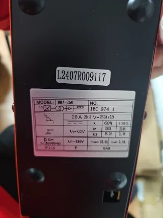 Soldadora MMA 250