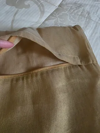 Federa cuscino arredo colore oro