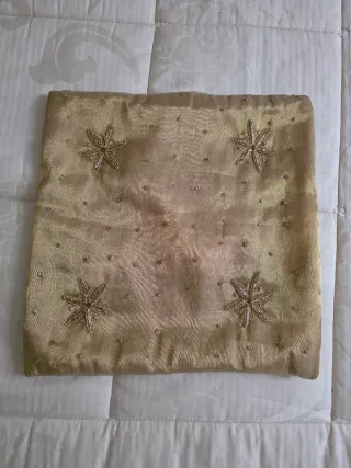 Federa cuscino arredo colore oro