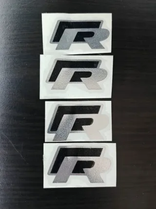 4 Pegatinas R Cromadas Volkswagen