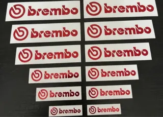 12 pegatinas brembo