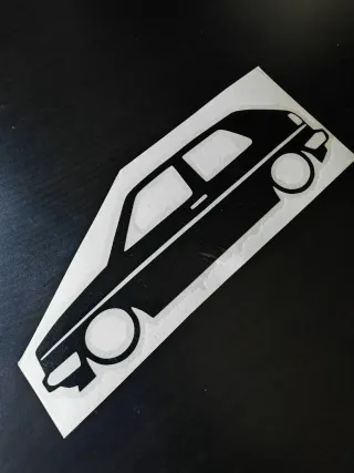 Pegatina Coche Estilo Retro stance low suspensión