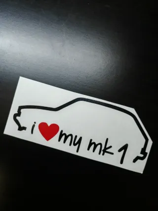 Pegatina I love my mk1 Volkswagen