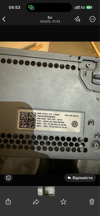 pantalla VOLKSWAGEN carplay android auto