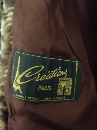 Abrigo de pelo sintético estampado leopardo