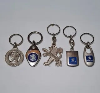 Lote llaveros Peugeot PSA colección vintge