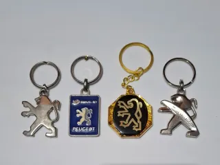 Lote llaveros Peugeot PSA colección vintge