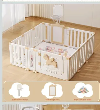 Parque infantil con baloncesto y pizarra