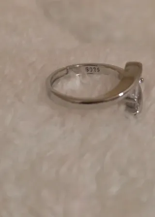 Anillo plata circonita