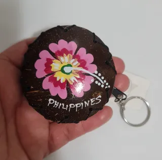 Monedero Coco Filipinas Flor Hibisco. Souvenir
