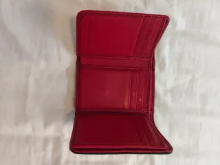 Billetera de piel Renzo Costa Roja