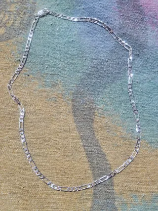 Cadena Plata Estilo Hip Hop 45/55cm. UNISEX