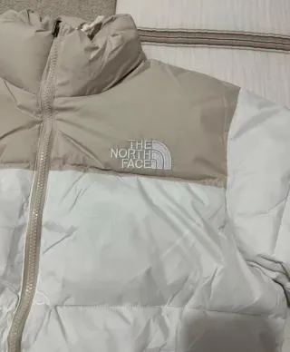 Cazadora The North Face Beige y Blanca Talla M