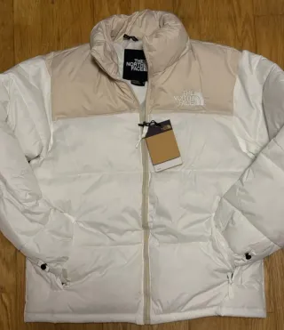 Cazadora The North Face Beige y Blanca Talla M