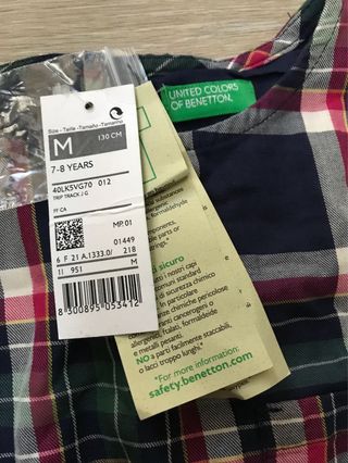 Bellissimo abito corto bambina anni 7-8