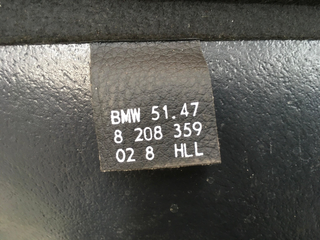 Alfombra maletero Bmw Serie 7 E38