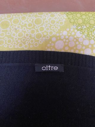 Maglia Oltre nera con fantasia geometrica XL 48/50