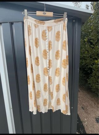 Falda larga estampada floral