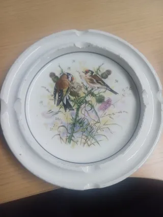 Cenicero Antiguo Jilgueros