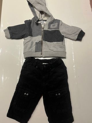 Completo D&G felpato 3-6 mesi