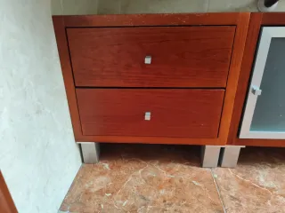 Mobile bagno in legno e metallo