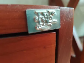 Mobile bagno in legno e metallo