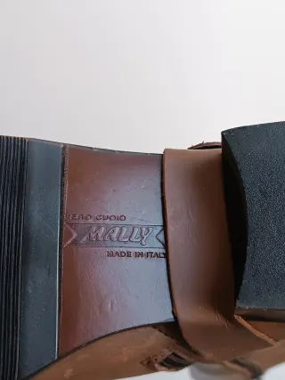 Stivali Mally vera pelle marrone Tg 39