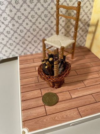 Cesta legna per casa bambole