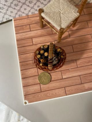 Cesta legna per casa bambole