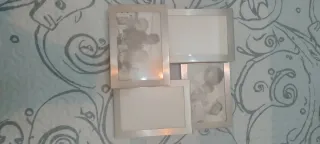 Set de 4 Marcos de Fotos Plateados