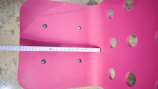 Silla giratoria Ikea Jules rosa para escritorio