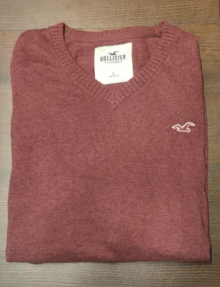 Jersey Hollister Burdeos Talla L