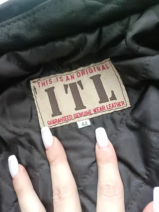 Giacca Vera Pelle Vintage Tg 44 Marrone