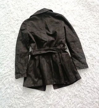 Giacca Vera Pelle Vintage Tg 44 Marrone