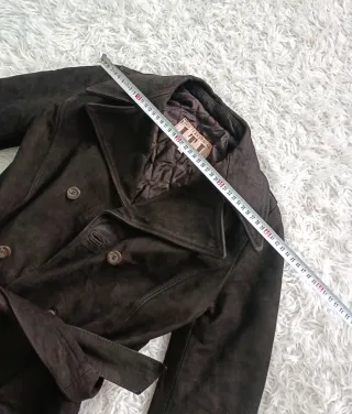 Giacca Vera Pelle Vintage Tg 44 Marrone