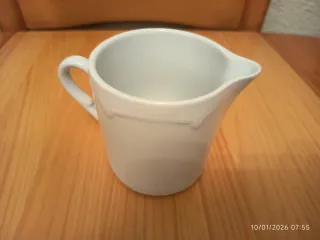 Juego 6 Tazas Café Bidasoa Porcelana Blanca