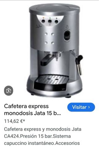 Cafetera Jata Express con Vaporizador