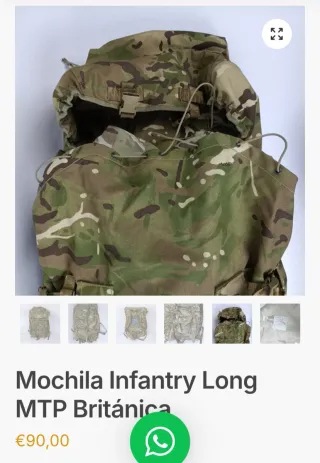 Mochila Ejército Británico MTP