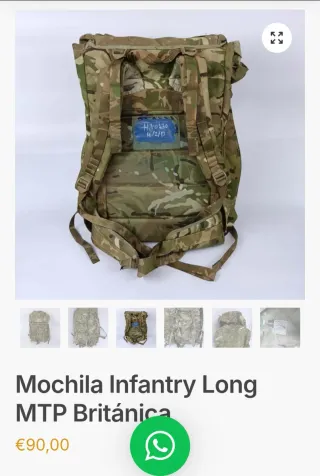 Mochila Ejército Británico MTP