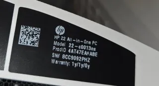 HP 22 All-in-One Plata/Blanco