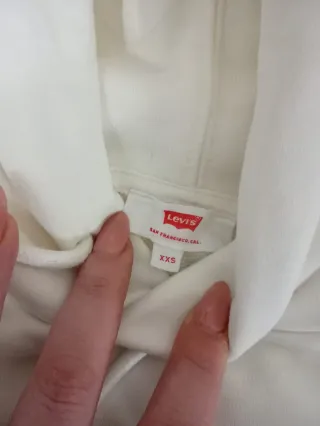 Felpa Levi's bianca con logo color block