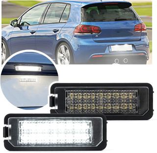 2 uds Canbus LED luz de placa de matrícula para V.