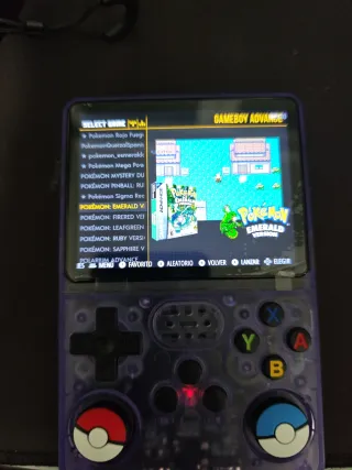 Consola Portátil R36S 64gb Morado/Blanco